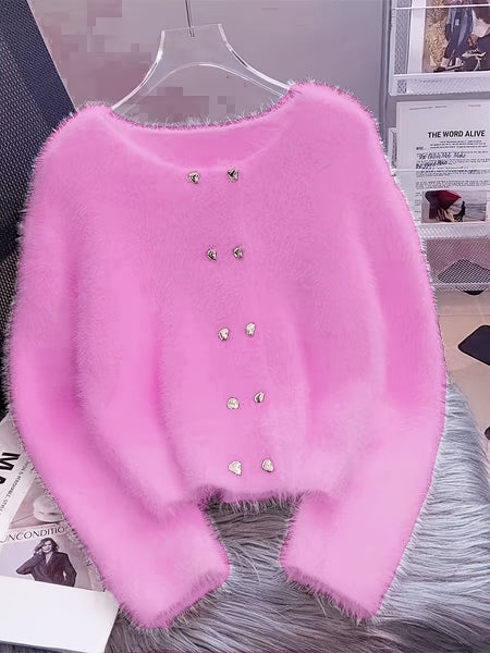 Premium Warm Faux Mink Sweater