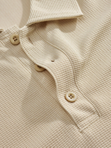 Men's 2pcs Set: Long-Sleeve Shirt and Drawstring Pants - Clean, Comfortable, Breathable