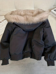 Autumn and Winter Women's Furry Jacket Coat
