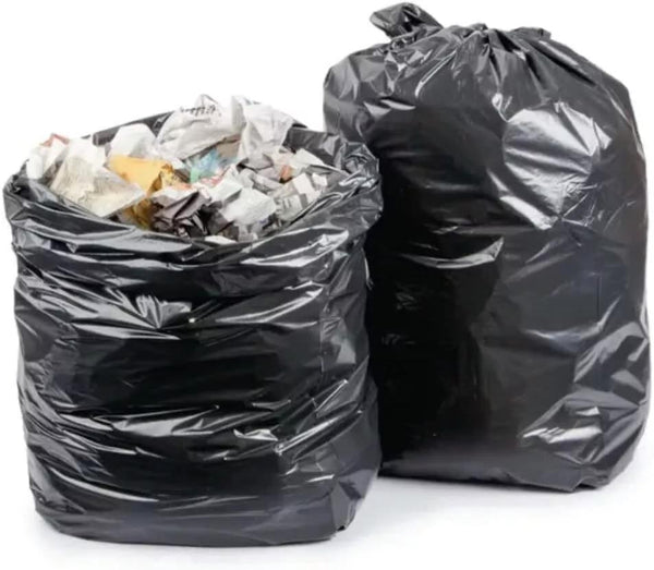 EXTRA STRONG HEAVY DUTY BLACK BIN LINERS RUBBISH BAGS WASTE REFUSE GARBAGE SACKS