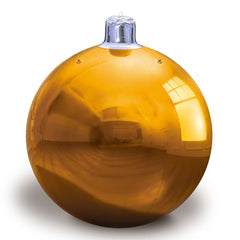 5 Ft Lumations Inflatable Giant Christmas Ornament in Gold