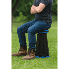 Portable Folding Stool Lightweight Yet More Sturdy with Load Capacity 180KG, Retractable Plastic Foldable Collapsible Stool for Camping Fishing Hiking BBQ Outdoors Indoors Kitchen