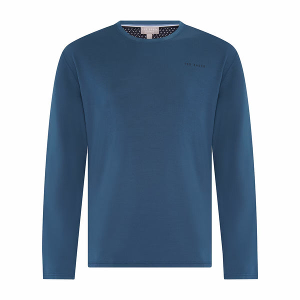 Ted Baker Mens Long Sleeve Lounge Set in Teal & Navy