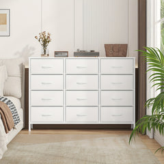 12-Drawer Dresser with Sturdy Handles, Bedroom Furniture