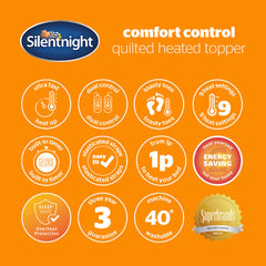 Silentnight Quilted Heated Mattress Topper in 3 Sizes