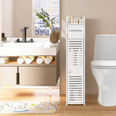 Bathroom Floor Storage Cabinet PVC Storage Unit Bathroom Cabinets Corner Organizer Cupboard for Bathroom Living Room Kitchen Toilet