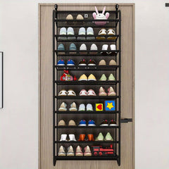 The Shoemaker Has 10 Levels on The Door, And The Organizer of Hanging Shoes Is Used to Store The Shoe Cabinet, Storage Room And Floating Wall Frame
