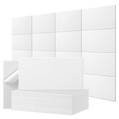 16pcs Soundproof Acoustic Panels | 60x30cm Decorative Absorption Plates Suitable for Music Studio Aesthetic Treatment and Reducing Reverberation and Noise in Home and Office