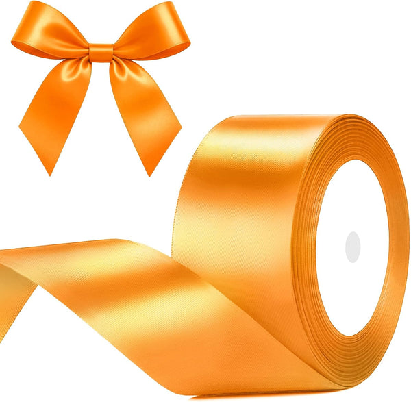 G2PLUS White Stain Ribbons - 22M Thick Fabric Gift Wrap Ribbons for Crafting, Wedding & Valentine'S Day Decoration