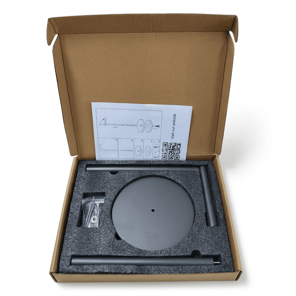 ZISH Toilet Roll Holder Free Standing - Stainless Steel Bathroom Toilet Paper Organizer and Dispenser - No Drill Toilet Roll Stand Freestanding - Up to 5 Toilet Roll Storage