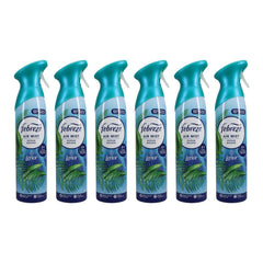 Pack of 6 - Febreze Lenor Air Mist Ocean Escape Air Freshener Spray 185 ML