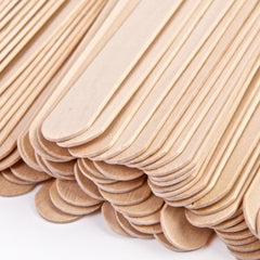 100pcs Wooden Waxing Sticks Spatulas For Hair Removal Smooth Applicator Sticks For Face Body And Eyebrow Wax