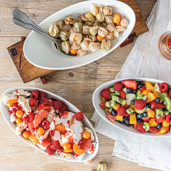 Over & Back Stoneware Serving Bowls, 4 Piece