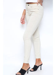 MYT Womens Chino Trousers Ladies Skinny Fit Super Stretch Office Work Casual Chinos Waist Size UK 6-18