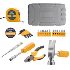 Pink Home Repair Tool Kit - Portable Hand Tool Set with Hammer, Vise, Wrenches, Screwdrivers & More - Ideal for DIY Projects & Emergency Car Maintenance - Perfect Christmas Gift for Women, DIY Tool Kit | Stylish Pink Tools | Organized Tool Storage