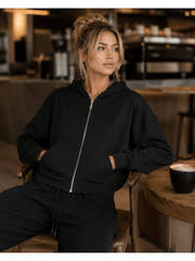 Women'S Soft Touch Tracksuit Set, Zip Up Hooded Jacket & Joggers, Casual 2pcs Lounge Wear Co Ord Outfit, Casual and Sports Wear, Gym Wear Street Wear