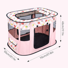 Foldable Pet Playpen, Portable Dog Cat Playpen, Soft Portable Dog Crate, Outdoor/Indoor Exercise Kennel, Dog Cage for Pets
