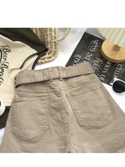Women's High Waist Cargo Skort with Belt & Built-In Shorts - -Line Mini Skirt, Belted Waistband, Machine Washable Short Length Suitable for,, Casual Attire - Casual Streetwear Outfits