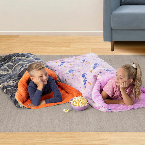 Ashford Home Faux Fur Slumber Bag Blanket in 4 Designs, 137 X 142 Cm