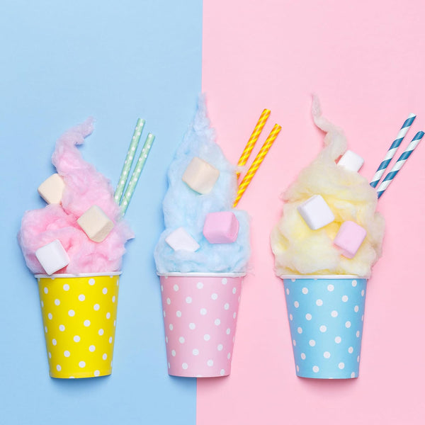 Giles & Posner EK2641GSBL Candy Floss Maker – Cotton Candy Sweet Machine, Retro Carnival Funfair Style Machine for Kids, Parties, Home, Fun Snacks Treat Maker, Portable, Includes Candy Sticks, Blue