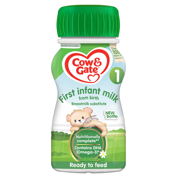 Cow & Gate 1St Milk Ready to Drink, 12 X 200Ml