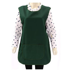 Self Tabard Apron | Aprons for Men, Women, and Ladies | Professional Cooking Aprons with 2 Pockets | Adjustable Kitchen Apron for Baking, BBQ, Grilling, Gardening, Crafting, Cleaning, Painting, Barista, Restaurant Work | Cute & Stylish Gift Apron for Mom,