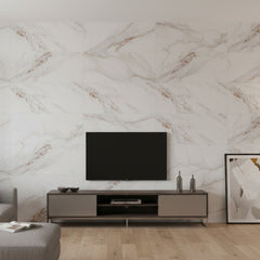 10/20/30/40 Pack Luxury Marble Effect Self-adhesive Floor Tiles 60x30cm, 2mm Thicken Vinyl Flooring Tiles Wall Stickers, Removable PVC Wall Decals, Suitable for Living Room, Bedroom, Kitchen Backsplashes, Bathroom, Office, Background Walls, Easy To Instal