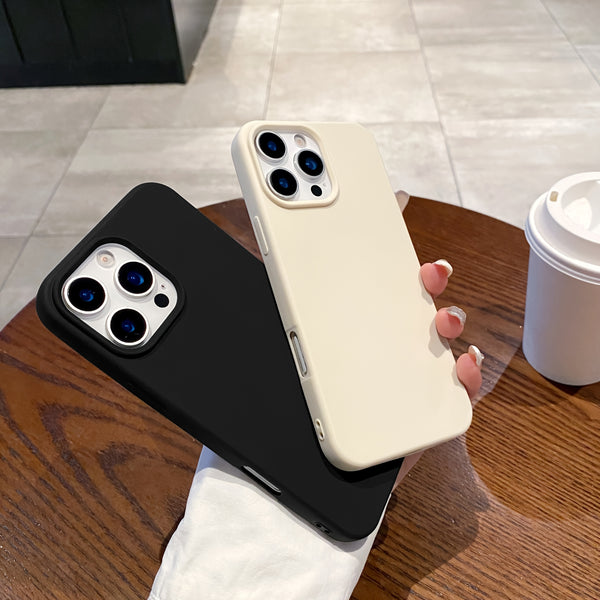 Phone Case: Phone Case - Suitable for Apple 16 Pro Max Phone Case, iPhone 17 Pro Max iPhone 16 iPhone 15 with a Skin-Like Pure Color Soft for 14/13/12/11.