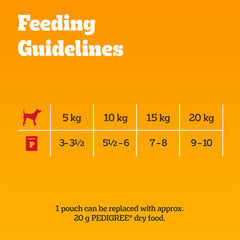 120 x 100g Pedigree Senior Wet Dog Food Pouches Mixed Selection in Jelly