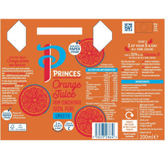 Princes Orange Juice, 27 X 200Ml