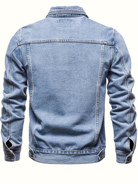 Men's Casual Washed Denim Jacket