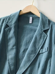 New Men'S - Single-Layer Suit Jacket, Soft, Comfortable, Stylish, Classic, Casual, And Suitable for Light Business Wear