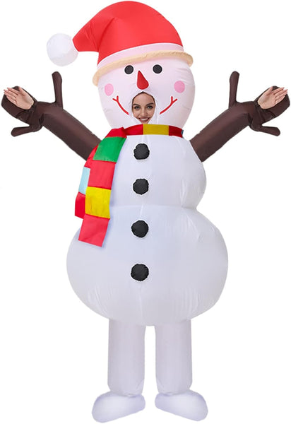Inflatable Christmas Costume - Blow up Suit for Halloween, Festivals & Carnivals