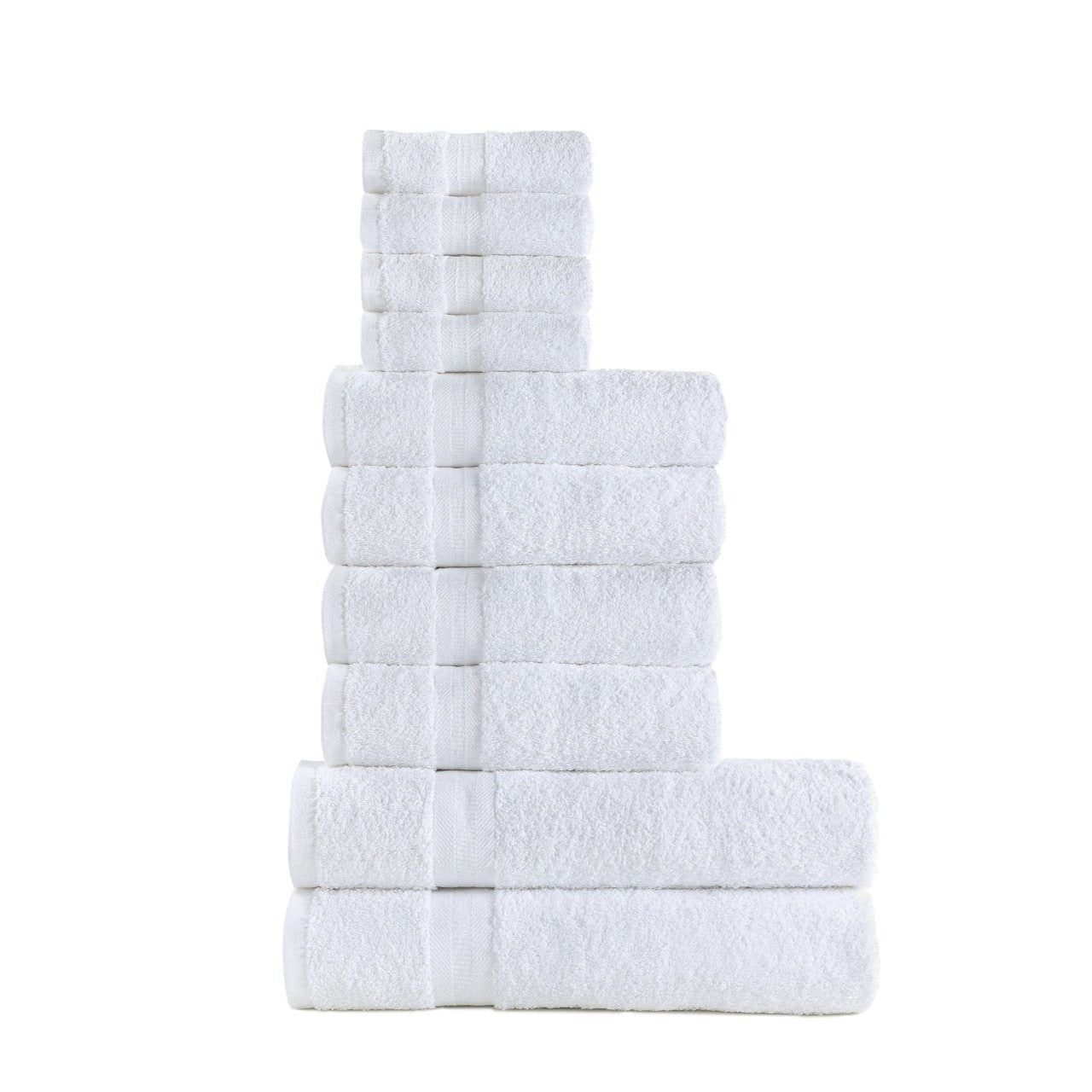10pcs Pure Towels Bale Set 4 Face 4 Hand 2 Bath Towels Highly Absorbent