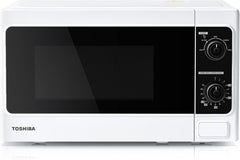 Toshiba 800W 23L Microwave Oven with Digital Display, Auto Defrost, One-Touch Express Cook, 6 Pre-Programmed Auto Cook Settings, and Easy Clean - Stainless Steel Door Handle Microwave - ML-EM23P(SS)