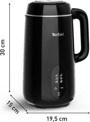 Tefal Multisoup Soup Maker, 6 Auto Programs, 1L Capacity, Smooth Soups, Chunky Soups, Smoothies, Hot Recipes, 4 People, Auto Cleaning Function, Cleaning Brush, Measuring Cup, Glossy Black, BL5628G0