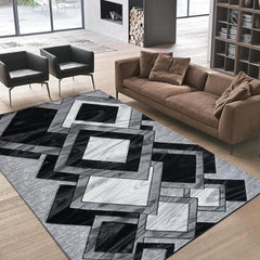 1pc Area Rug – Dazzling Abstract High-Weight Thick Design – Super Soft, Durable, Comfort-Feel Texture – Ideal for Living Room, Dining Room, Bedroom & Office Flooring