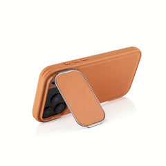 Shockproof Phone Case for iPhone 17 Pro Max Synthetic Faux Leather Cover Integrated Camera Protector Full Edge Protection Non-Slip Comfort Grip