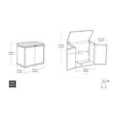 Keter Storm Grey Signature 4Ft 7