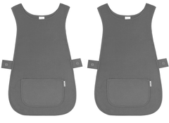 Pack of 2 Self Tabard Apron | Aprons for Men, Women, and Ladies | Professional Cooking Aprons with 2 Pockets | Adjustable Kitchen Apron for Baking, BBQ, Grilling, Gardening, Crafting, Cleaning, Painting, Barista, Restaurant Work | Cute & Stylish Gift Apro