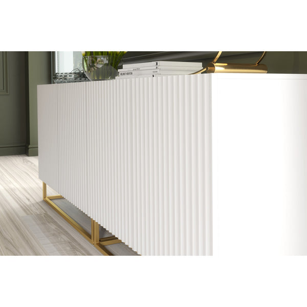 Ripple Duo 200cm Modern Sideboard with Fluted Doors and Storage