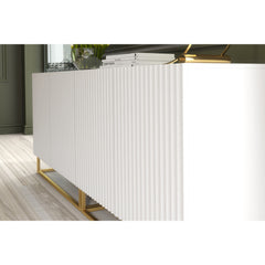 Ripple Duo 200cm Modern Sideboard with Fluted Doors and Storage