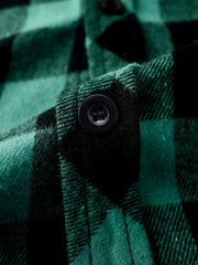 3pcs Men's New York Fashion Trendy Plaid Shirt Hooded Plaid Sweatshirt Flannel Hoodie
