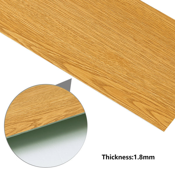 Self Adhesive Vinyl Flooring, Floor Planks with Wood Effect, 36pcs Waterproof PVC Floor Tiles for Bathroom Kitchen and All Flat Floor, Stick On Floor Tiles, 91.5x15.2cm 5m²