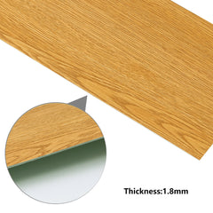 Self Adhesive Vinyl Flooring, Floor Planks with Wood Effect, 36pcs Waterproof PVC Floor Tiles for Bathroom Kitchen and All Flat Floor, Stick On Floor Tiles, 91.5x15.2cm 5m²