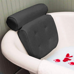 3D Mesh Bathtub Pillow with Neck and Back Support - Quick-Dry Vinyl Bath Mat, 6 Suction Cups and Hooks, Machine Washable Spa Accessory, Suitable for Bathtub, Hot Tub - Bathing Aid, Hot Spring Bath, Shower Decor, Bath Pillow, Bathtub Bathroom