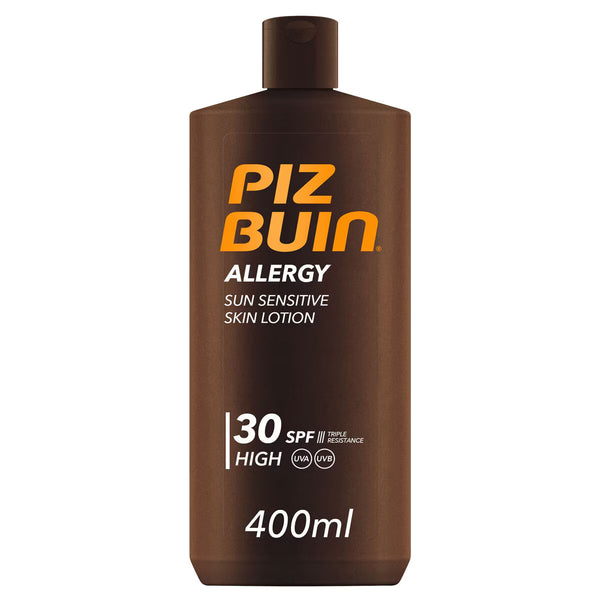 Piz Buin SPF 30 Allergy Suncare Skin Lotion, 2 X 400Ml