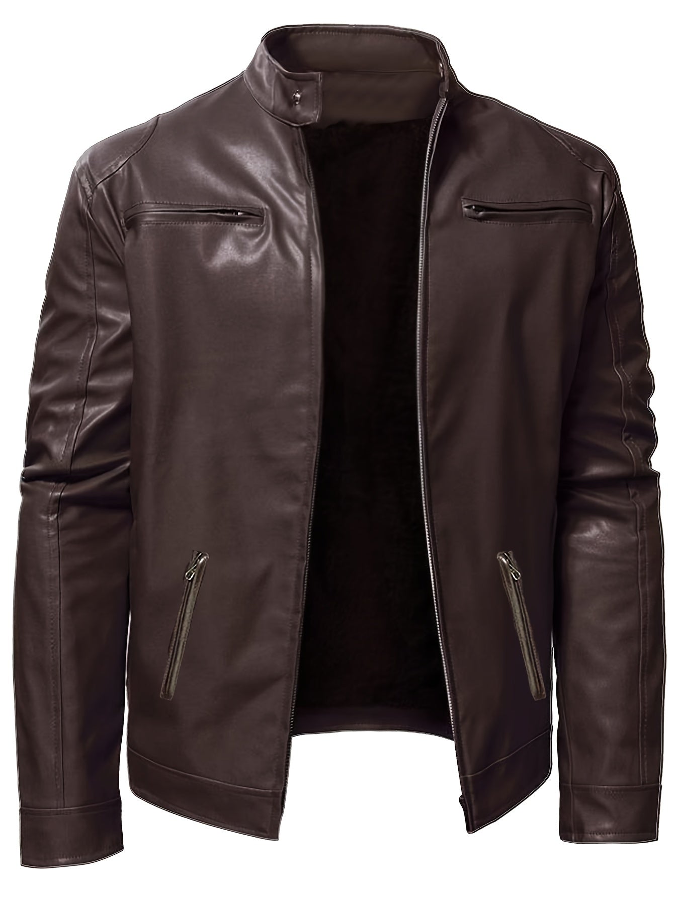 Men'S Biker Jacket for Fall Winter