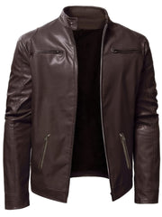 Men'S Biker Jacket for Fall Winter