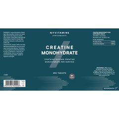 Myvitamins Creatine Monohydrate, 250 Tablets
